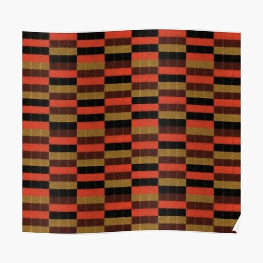 Discover District Line - LONDON UNDERGROUND seat cover moquette Premium Matte Vertical Poster