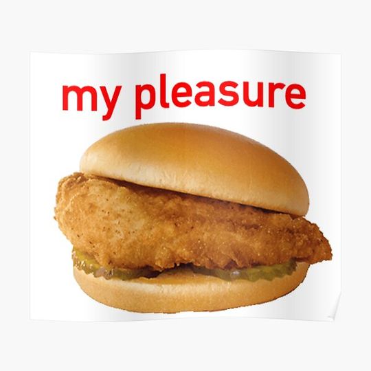 Discover Chick-Fil-A Sandwich Premium Matte Vertical Poster