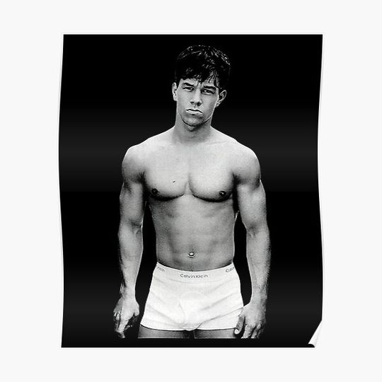 Discover Márký Márk Wahlberg In Underwear Beefcake Hunk Photograph 1992 1 Premium Matte Vertical Poster