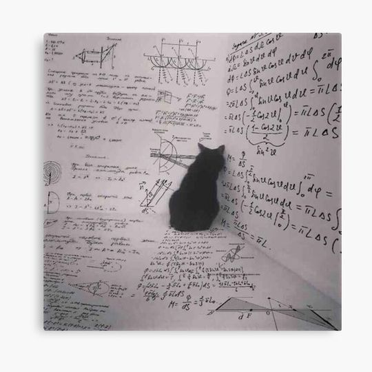 Discover Schrödinger's Cat Cornered Canvas