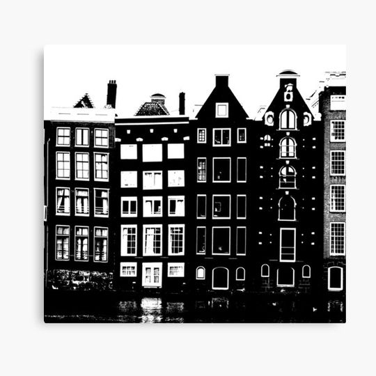 Discover A Morning Walk Through Amsterdam v6 Canvas