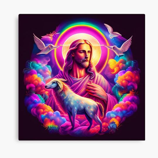 Discover jesus colors hope Canvas