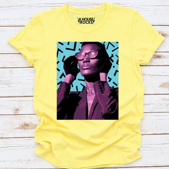 Discover Grace Jones T-Shirt, Icon, Singer, Model, Actress, Jamaica, Disco Queen