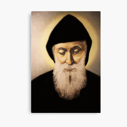 Discover Saint Charbel in Colors Canvas