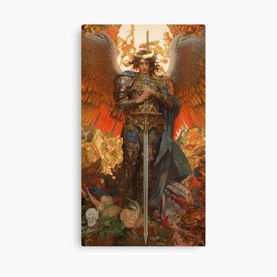 Discover Archangel Michael Protector of Life Canvas
