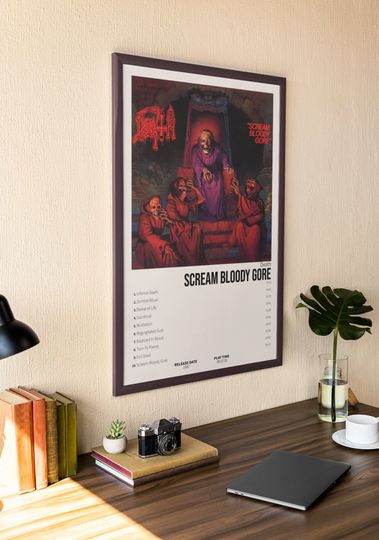 Discover Death - Scream Bloody Gore | Album Cover Poster For Wall Art | Home Decor