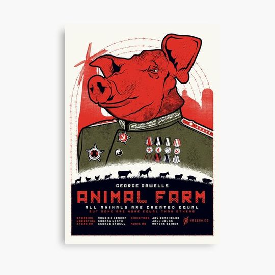 Discover Animal Farm Movie Poster Canvas