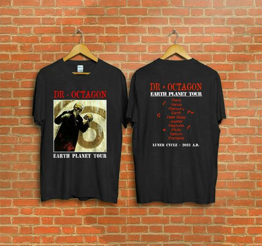 Discover Dr Octagon Earth Planet Tour Concert T shirt