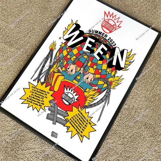 Discover Ween 2023 Tour Poser, 2023 Tour Poster
