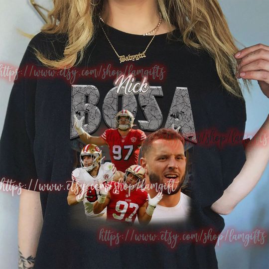 Discover Nick Bosa 90s Vintage Bootleg Shirt, Football Vintage Sweatshirt 90s