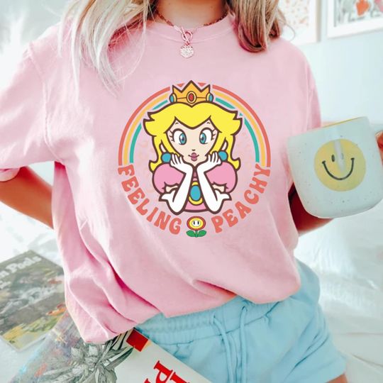 Discover Princess Peach Mario Shirt, Feeling Peachy Shirt