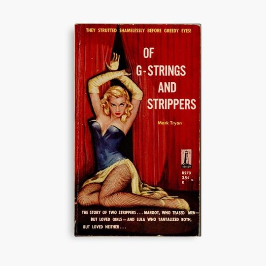 Discover Fantastic Sexy Vintage Pulp Fiction Cover - classic pulp novel Canvas