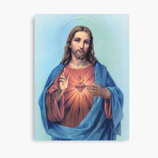Discover Sacred Heart of Jesus Canvas