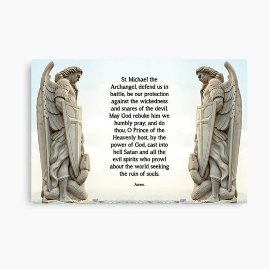 Discover St. Michael Prayer - 3 Canvas