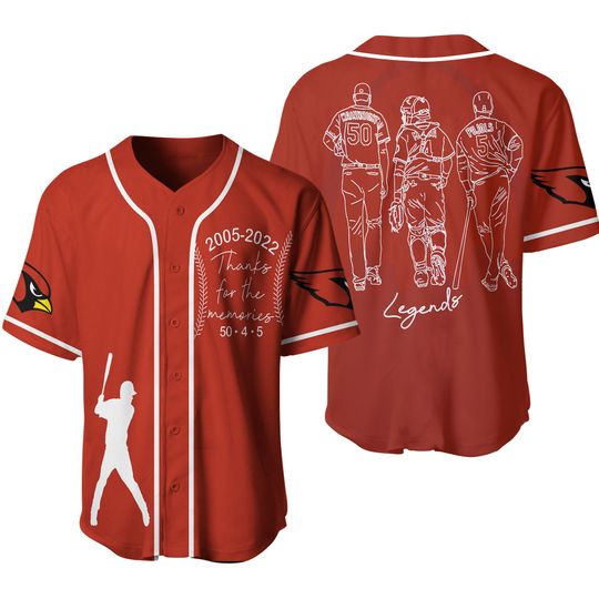 Discover Baseball Legends Wainwright Molina Pujols Baseball Jersey
