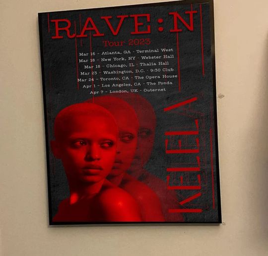 Discover Raven Kelela tour 2023 poster
