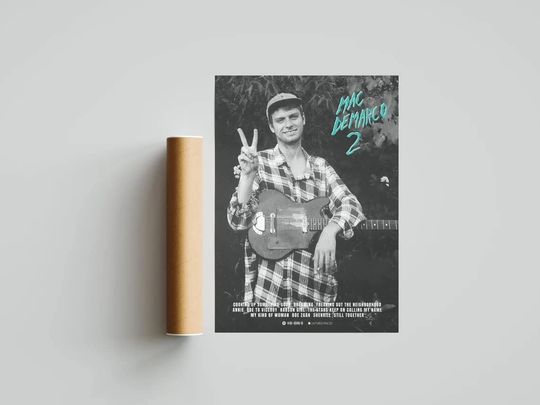 Discover Mac De Marco '2' Album Poster | Custom Album Tracklist Poster