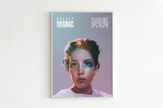 Discover Halsey 'Manic' Album Poster | Album Tracklist Poster