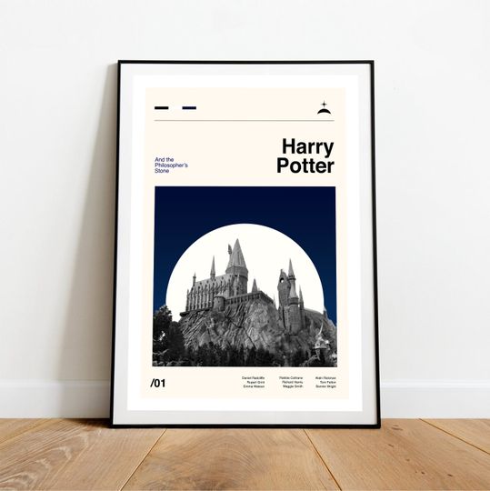 Discover Harry Potter Minimalistic Midcentury poster
