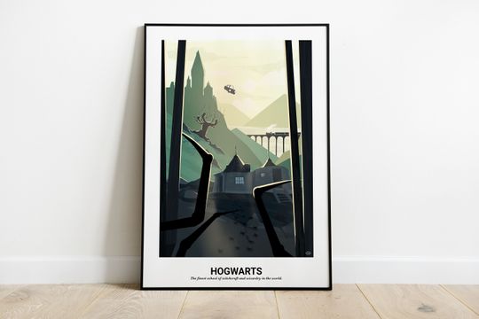 Discover wizard world - minimalist serie poster