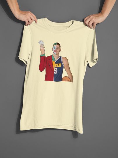Discover Vintage Nikola Jokic Graphic Joker Tee | Basketball Gift For him | Nuggets Shirts | Joker nickname