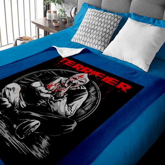 Discover Needed Gifts Terrifier Movie Horror Art The Clown Slasher Halloween Baby Blankets