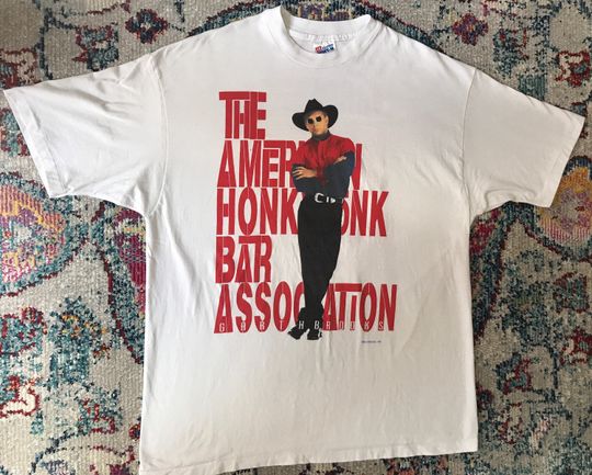 Discover Vintage Garth Brooks 1993 American Honky Tonk Bar Association Tour Shirt