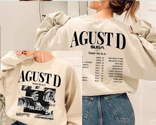 Discover Agust D Tee, Suga Yoongi Shirt, Agust D Tour 2023 Shirt, Daechwita Shirt, Sweatshirt, Hoodie, Long Sleeve, Tank Top, Gift For Fans