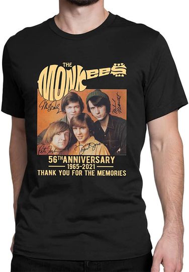 Discover The Monkees 56th Anniversary Signatures T-Shirt