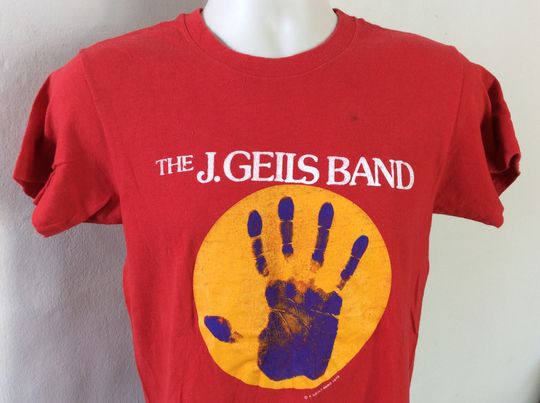 Discover Vtg 1978 J Geils Band T-Shirt Red S/M 70s Classic Rock Band