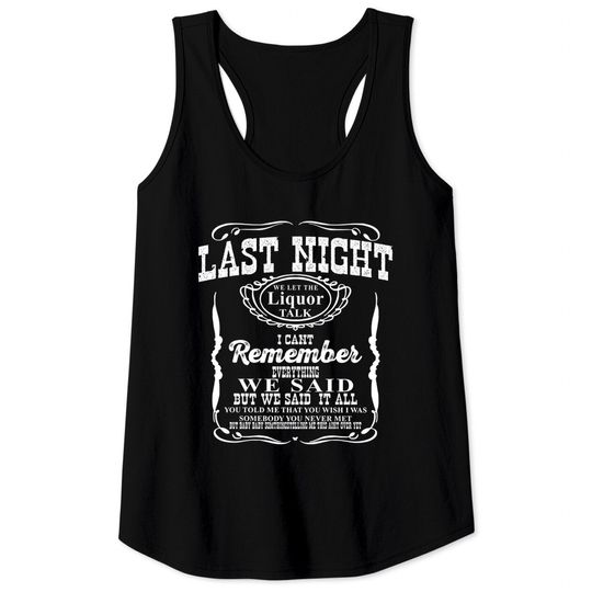 Discover Last Night Wallen Western Tank Tops