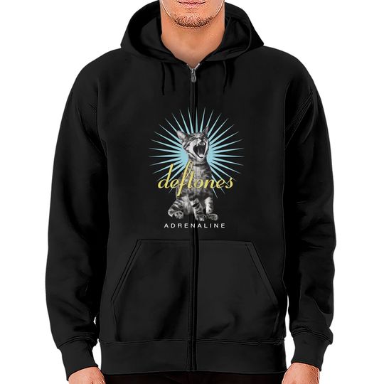 Discover Deftone Screaming Cat Zip Hoodies