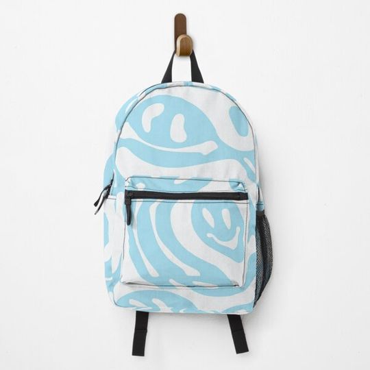 Discover Blue Melted Smiley Faces Backpack