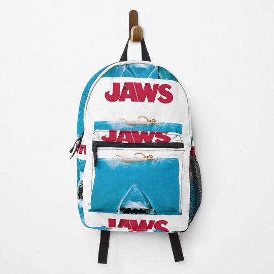 Discover Jaws shark smiling Backpack