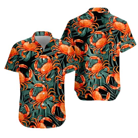 Discover Crab Hawaiian Shirt, Maryland Crab Aloha Shirt