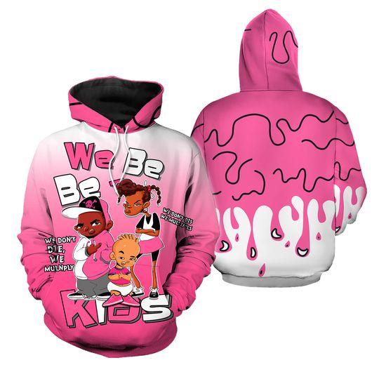 Discover Melanin 80s Baby Unisex Sneaker Shirt Match Dunk Low Hyper Pink 3D Hoodie