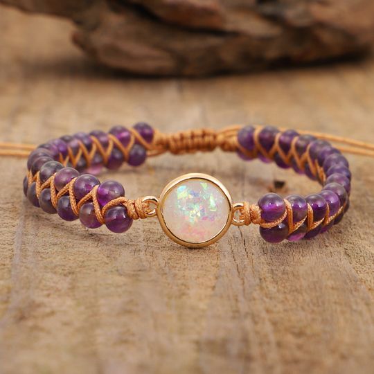 Discover Amethyst Double Layer Friendship Bracelet