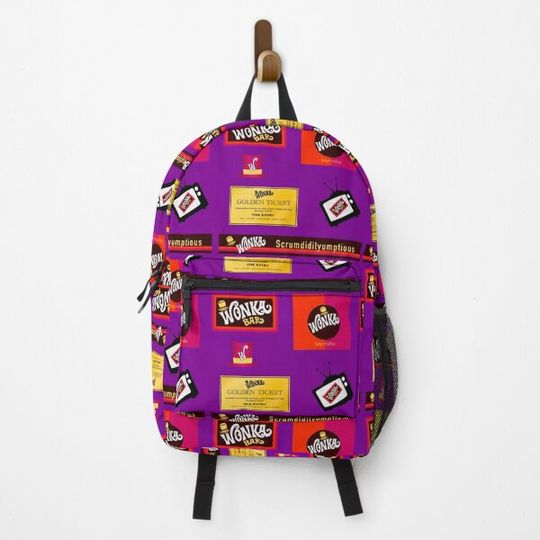 Discover Willy Wonka Chocolate Sticker Pack Backpack