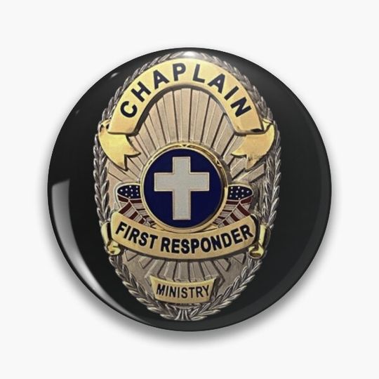 Discover Firsr Responder Chaplain Pin Button