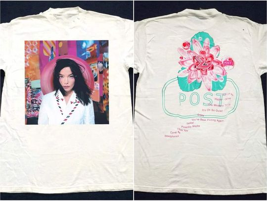 Discover Vintage 1995 Bjrk Bjork Post Album Promo T-Shirt, Bjork T-Shirt
