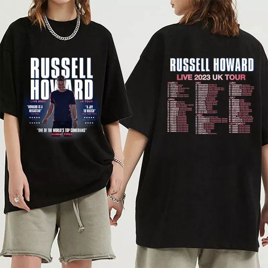 Discover Russell Howard Live 2023 UK Tour Shirt