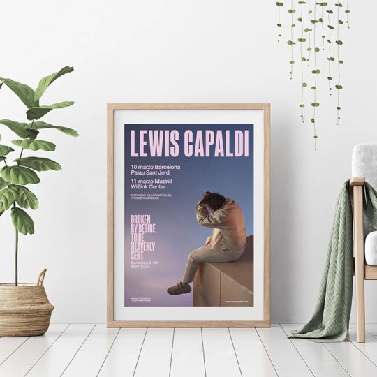 Discover Vintage Lewis Capaldi Tour 2023 Poster, Grunge Lewis Capaldi Poster