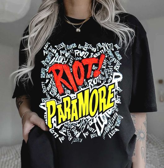 Discover Vintage Riot Paramore Shirt, Rock Band Shirt