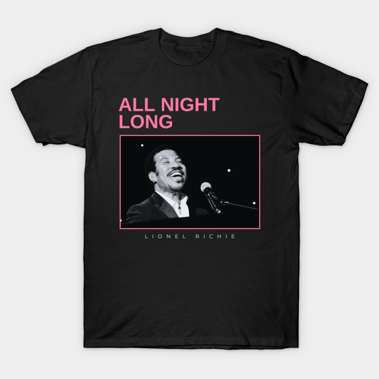 Discover all night long - vintage minimalism - Lionel Richie - T-Shirt