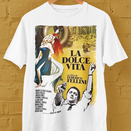 Discover Frederico Felinni La Dolce Vita T Shirt