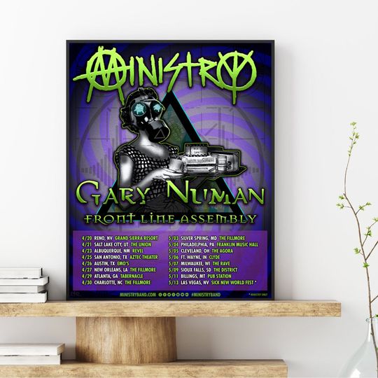 Discover Ministry Tour 2023 Poster Vintage Concert