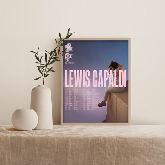 Discover Lewis Capaldi 2023 Poster Vintage Concert