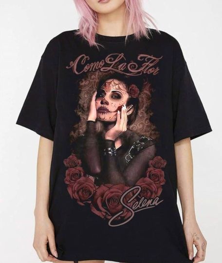 Discover Selena Quintanilla Shirt, like the shirt flower, day of the dead Shirt