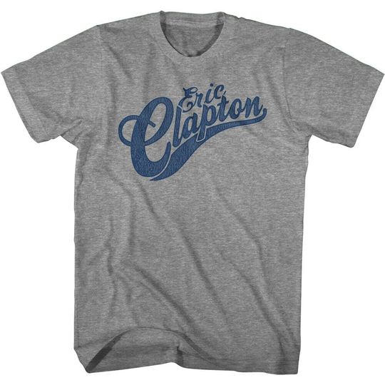 Discover Eric Clapton Men's T shirt | Vintage Logo Graphic Tee | Rock Concert Tour Merch