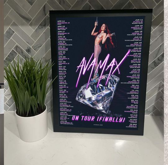 Discover Ava Max 2023 On Tour Finally Poster